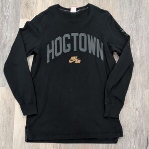 Nike Black Long Sleeve with Gray and Gold Accents